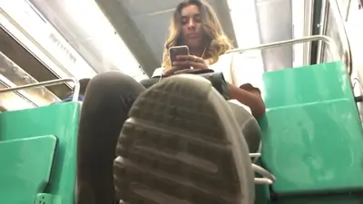 Candid pov undershoe