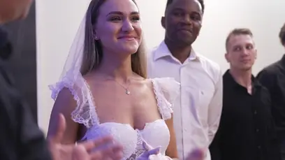 Real dpp wedding 9 on 1 interracial gang bang with siri